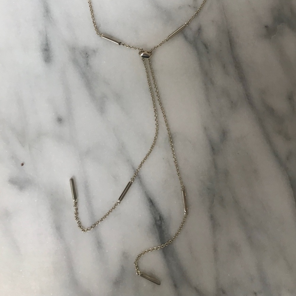 Kendra Scott Y Necklace Gold Adjustable
